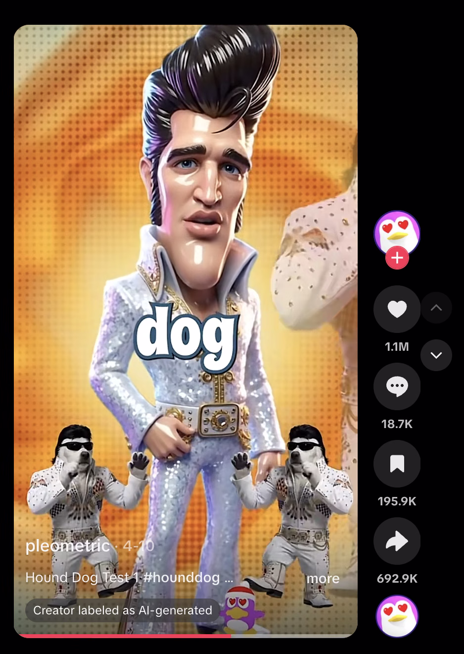 Hound Dog Test 1 on TikTok